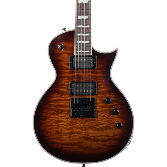 ESP EC-1000 Evertune Electric Guitar - Dark Brown Sunburst