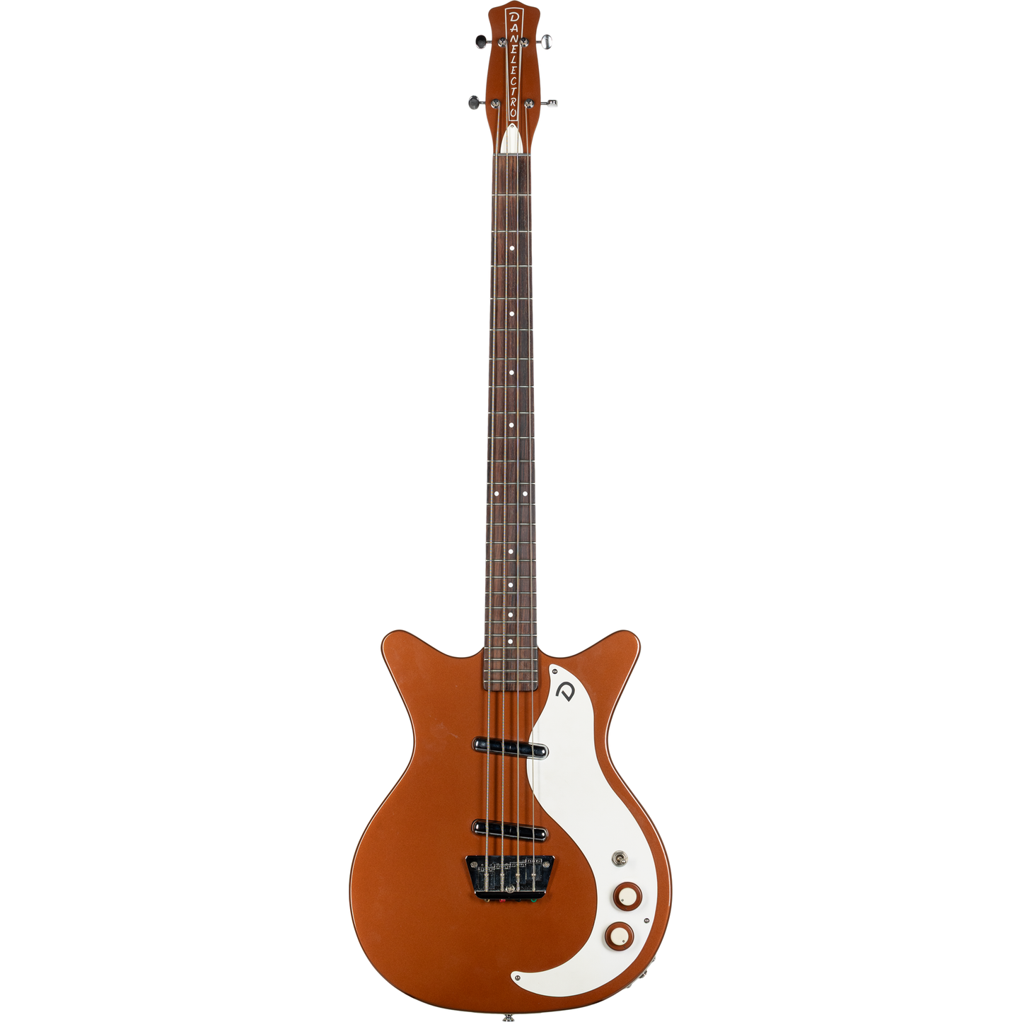 Danelectro 59 DC Short Scale Electric Bass - Copper