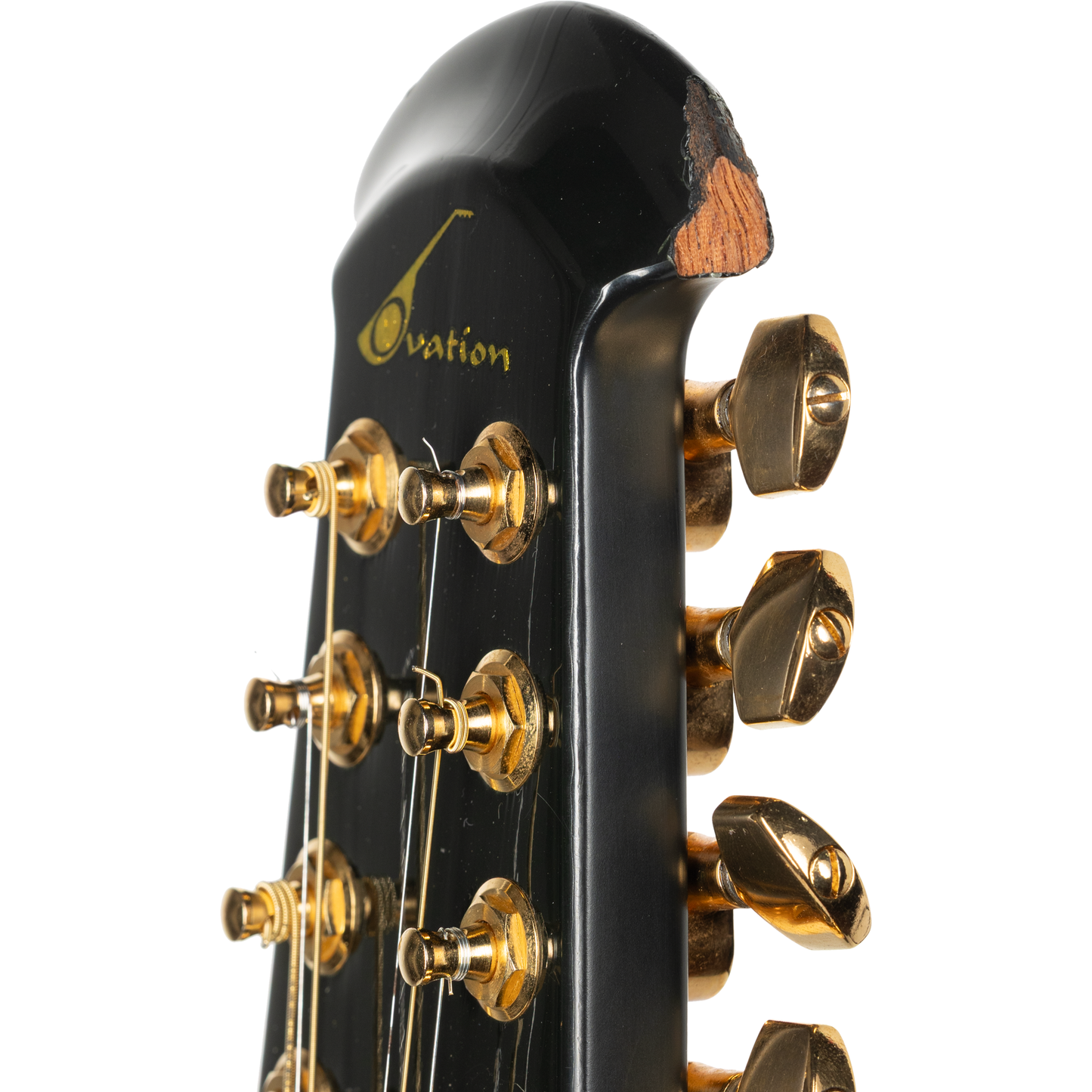 Ovation 1756 Legend 1990 12-String Acoustic Electric Guitar - Ivory/Natural Top