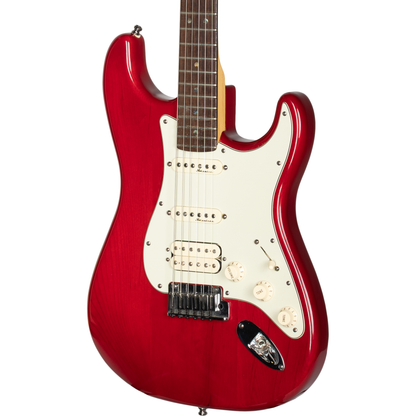 Fender American Deluxe Fat Stratocaster HSS - Crimson Red Transparent
