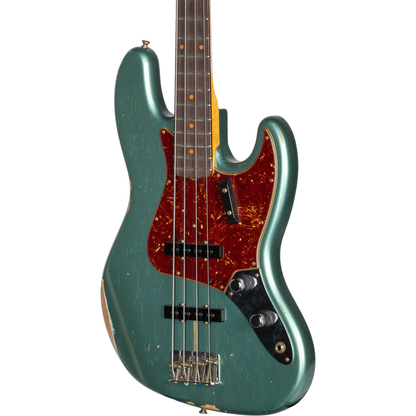 Fender Custom Shop 1960 Jazz Bass Relic - Faded Aged Sherwood Green Metallic