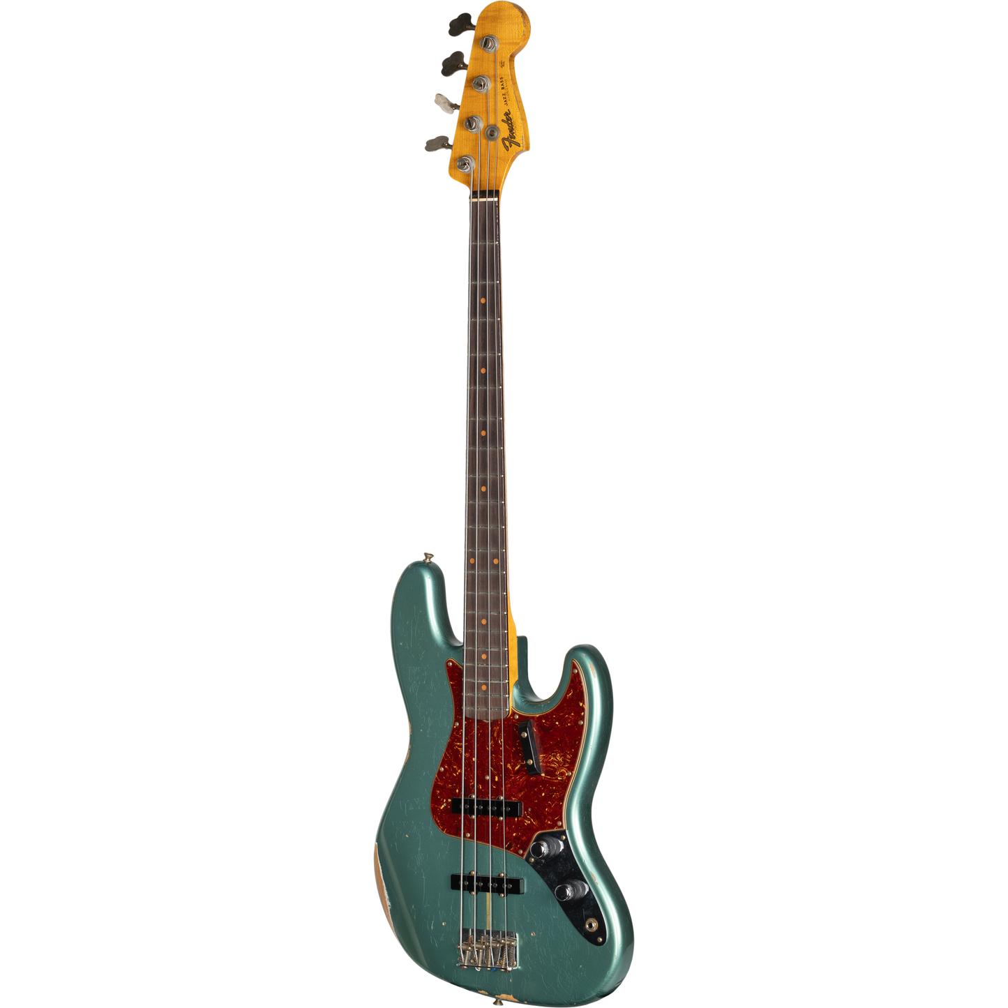Fender Custom Shop 1960 Jazz Bass Relic - Faded Aged Sherwood Green Metallic