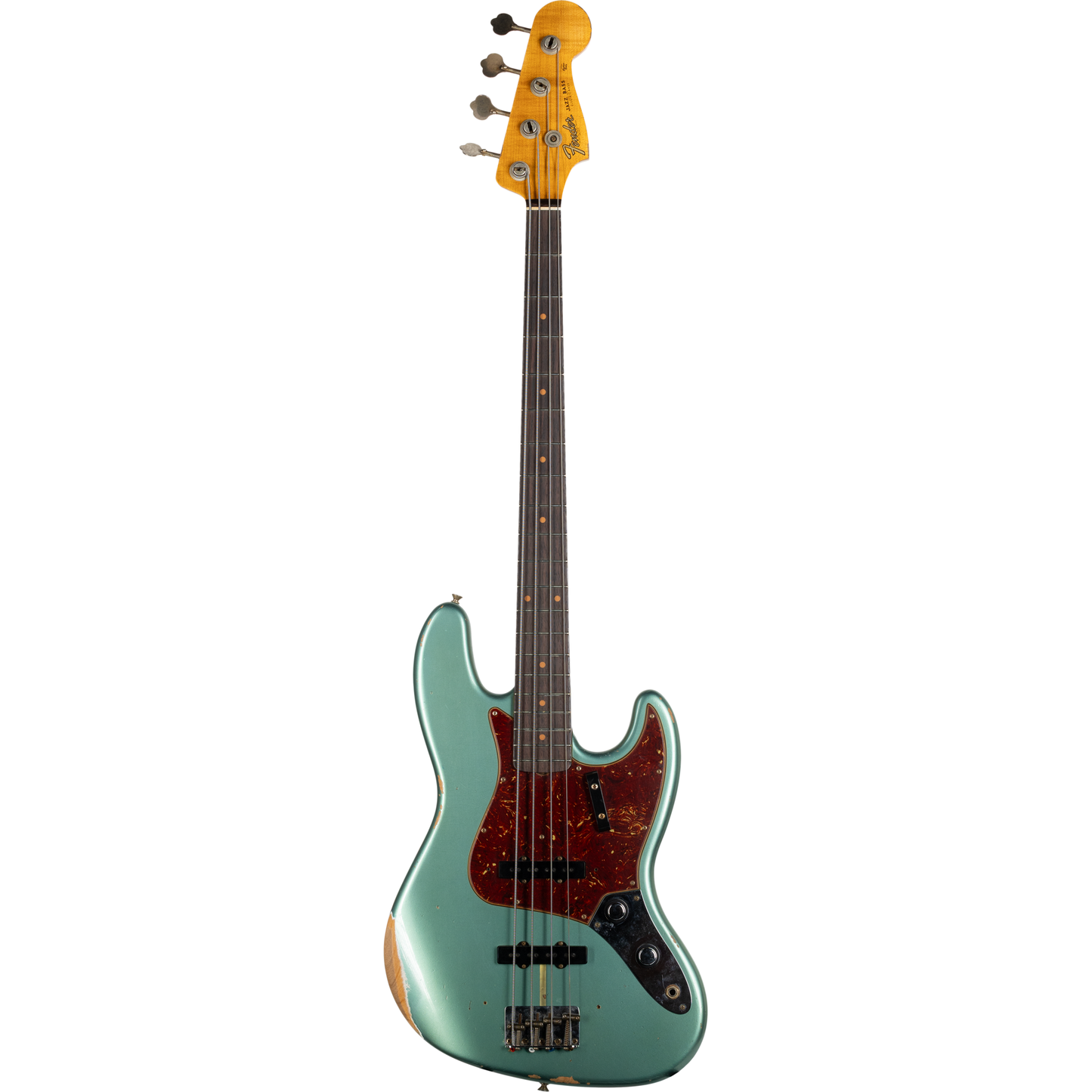 Fender Custom Shop 1960 Jazz Bass Relic - Faded Aged Sherwood Green Metallic