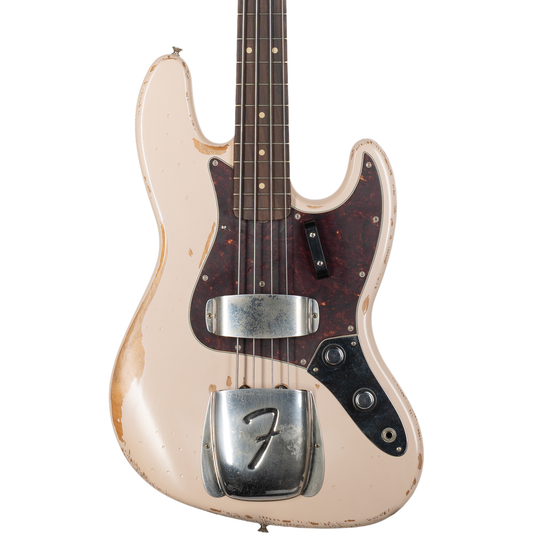 Fender Flea Jazz Bass - Rosewood Fingerboard, Roadworn Shell Pink