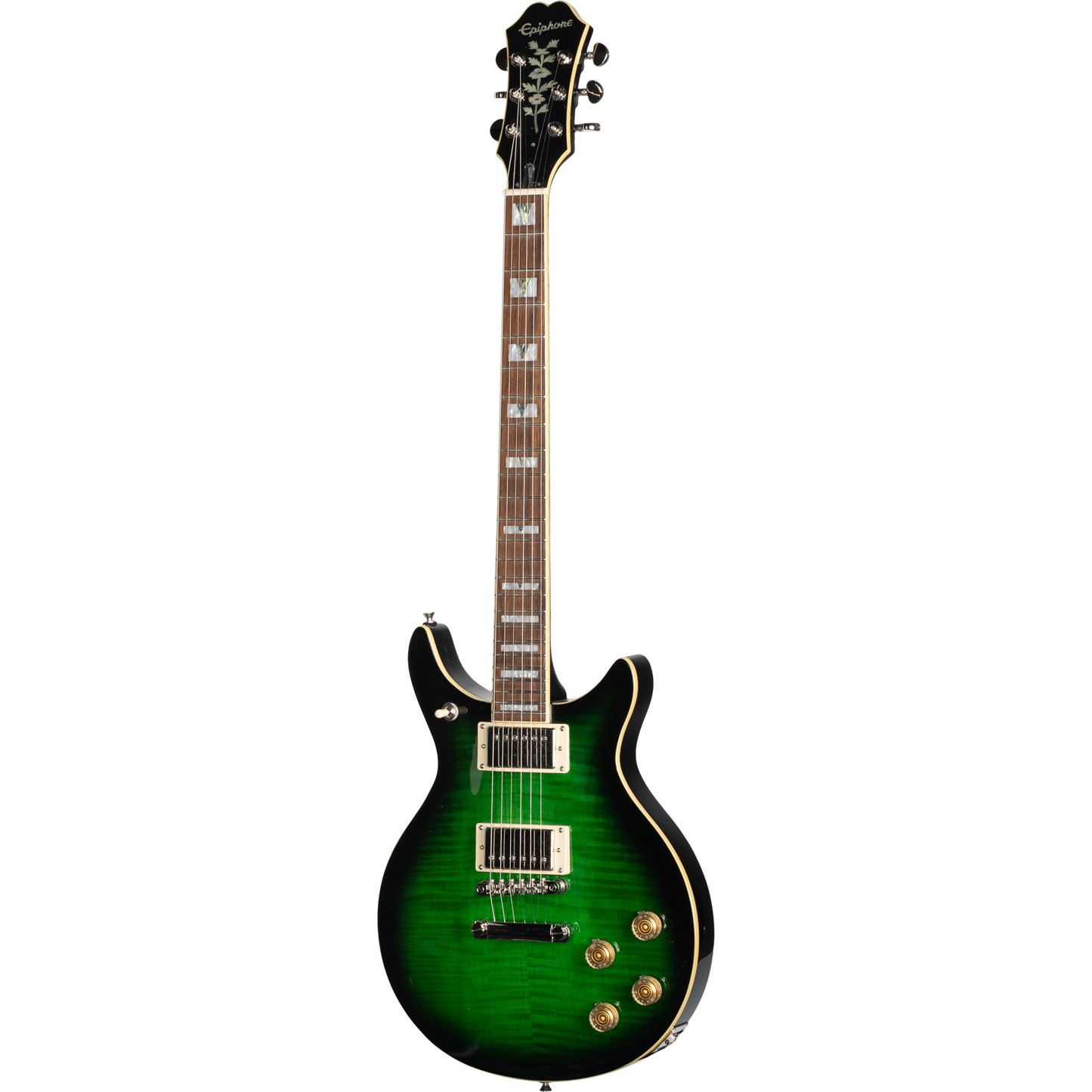 Used Epiphone DC PRO Double cut Wild Ivy electric guitar, no case.