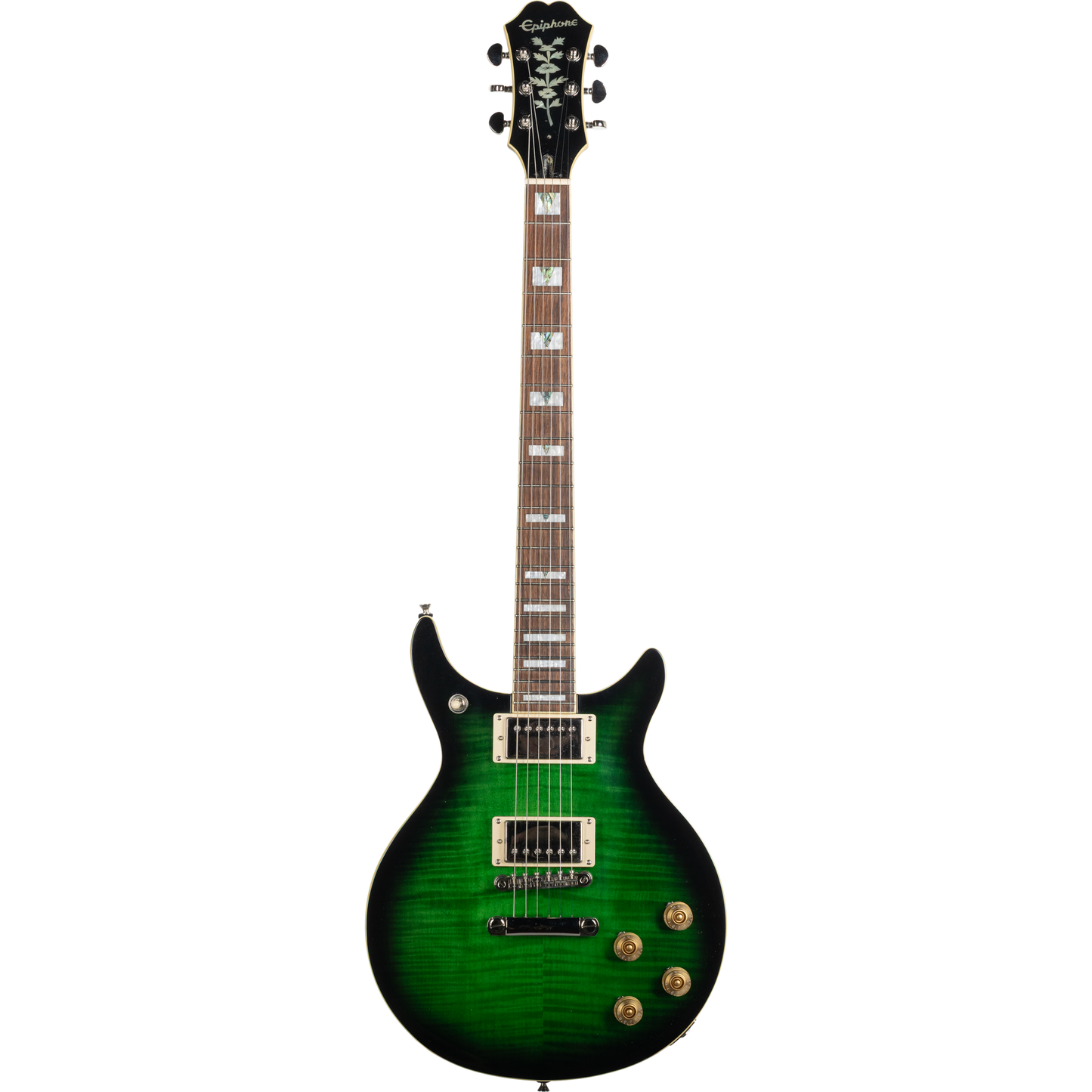 Used Epiphone DC PRO Double cut Wild Ivy electric guitar, no case.