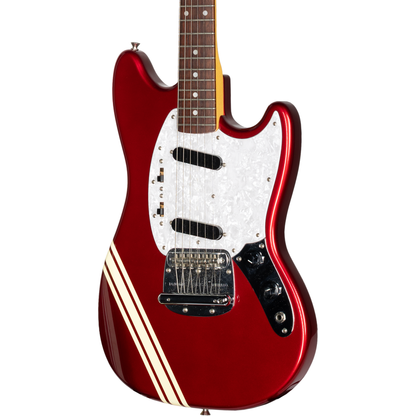 Fender Limited Edition 2002 Competition Mustang Electric Guitar - Candy Apple Red