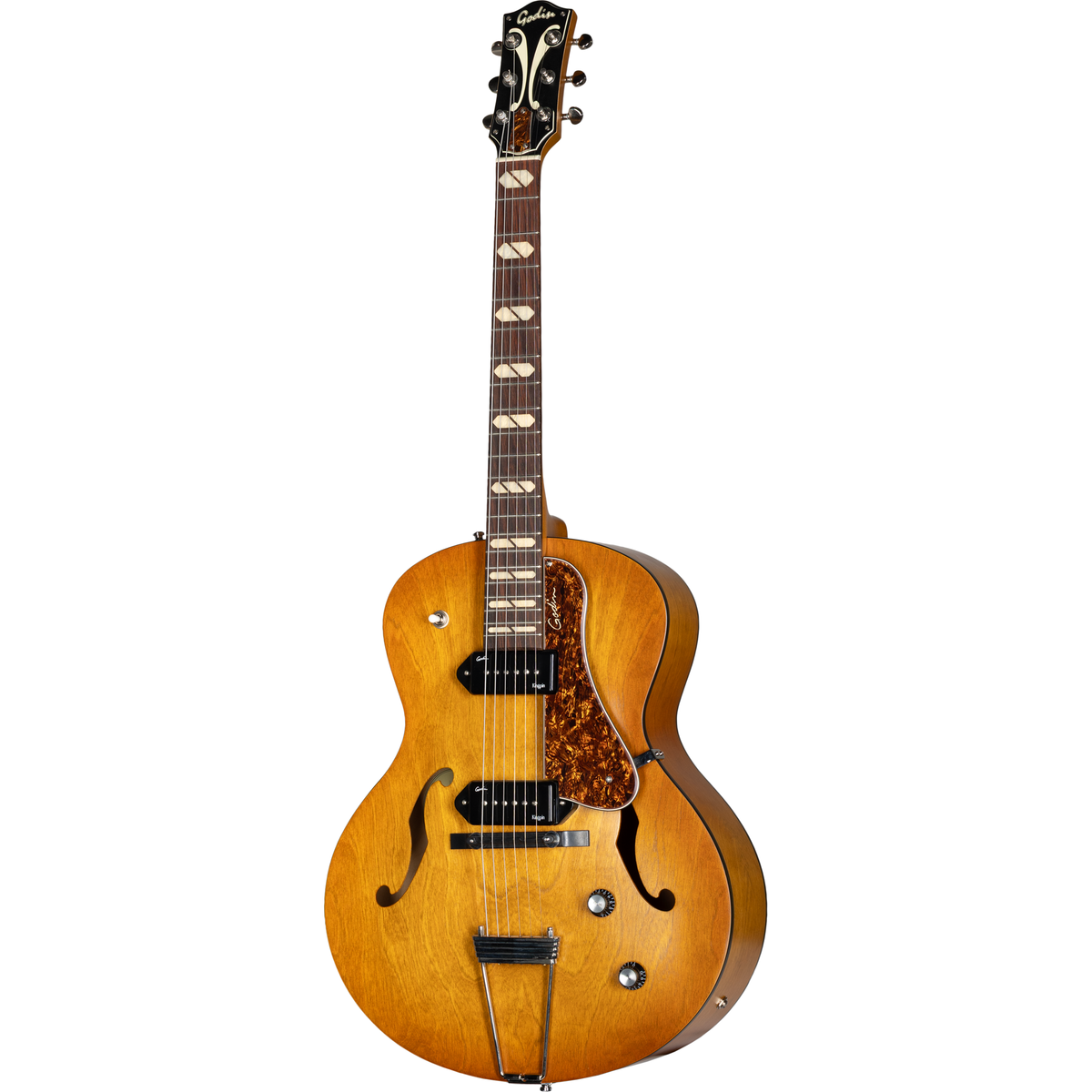 Godin 5th Avenue Jumbo P90 Electric Guitar - Harvest Gold