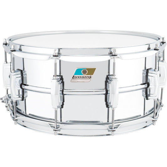 Ludwig Supraphonic 6.5x14 Snare Drum - Blue and Olive Badge