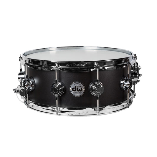Drum Workshop 3mm 5.5”x14” Aluminum Black Powder Coated Snare Drum