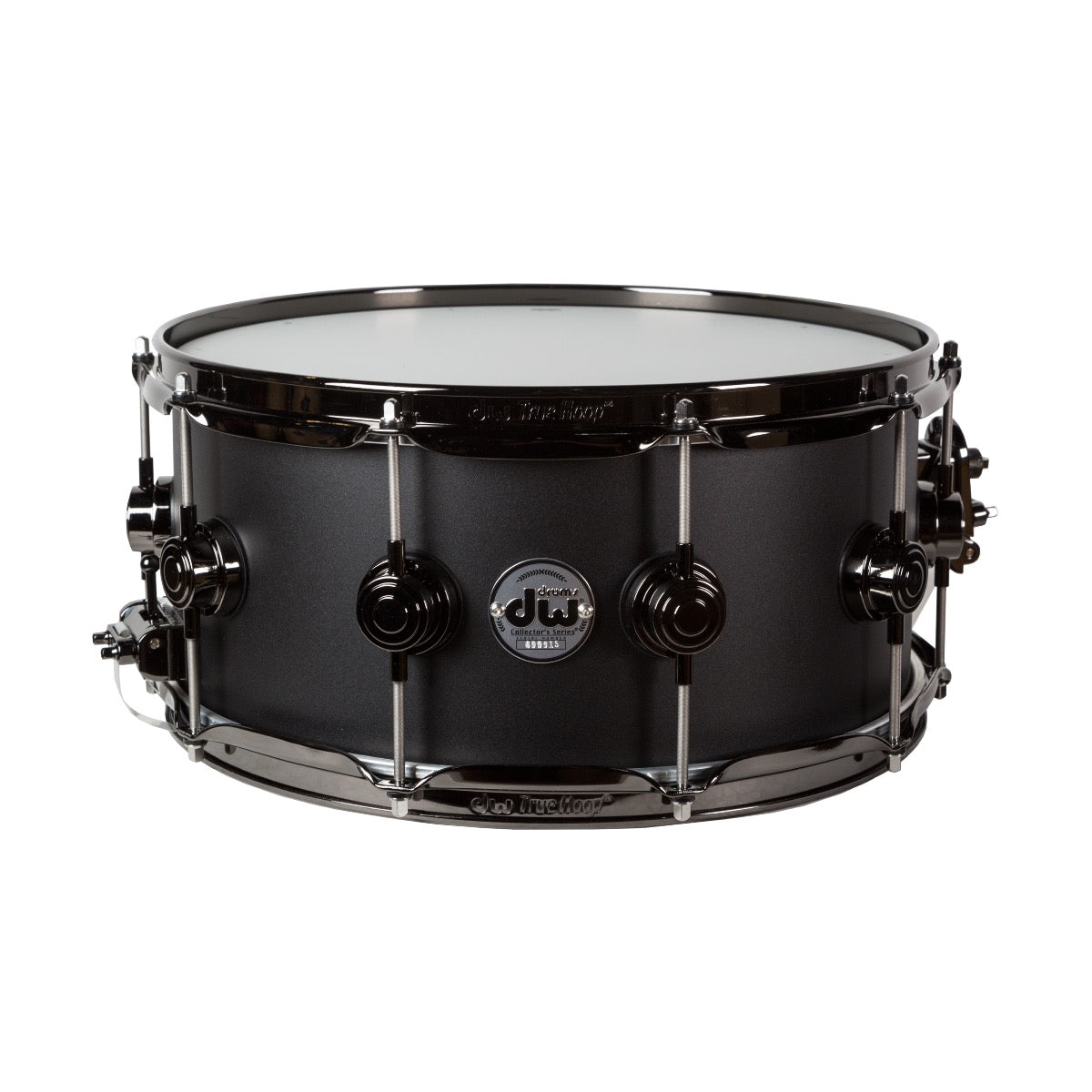 Drum Workshop 3mm Aluminum 6.5”x14” Black Powder Coated Snare Drum