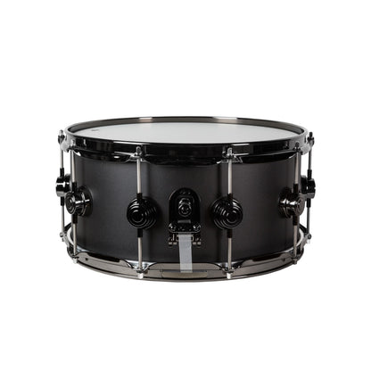 Drum Workshop 3mm Aluminum 6.5”x14” Black Powder Coated Snare Drum