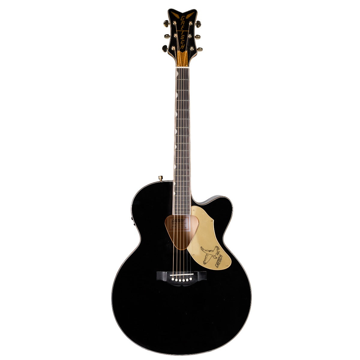 Gretsch G5022CBFE Rancher Falcon Jumbo Cutaway Acoustic Electric Guitar in Black