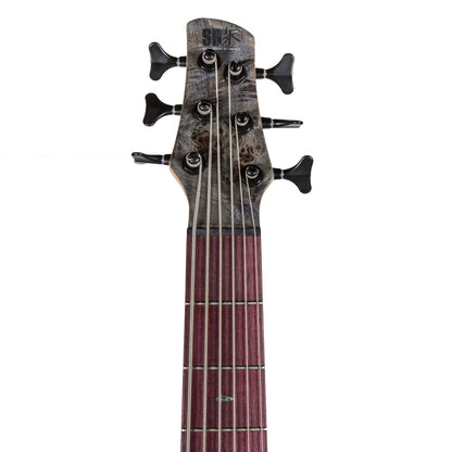 Ibanez SRSC806 Bass Workshop Singlecut 6 String Bass in Deep Twilight Flat