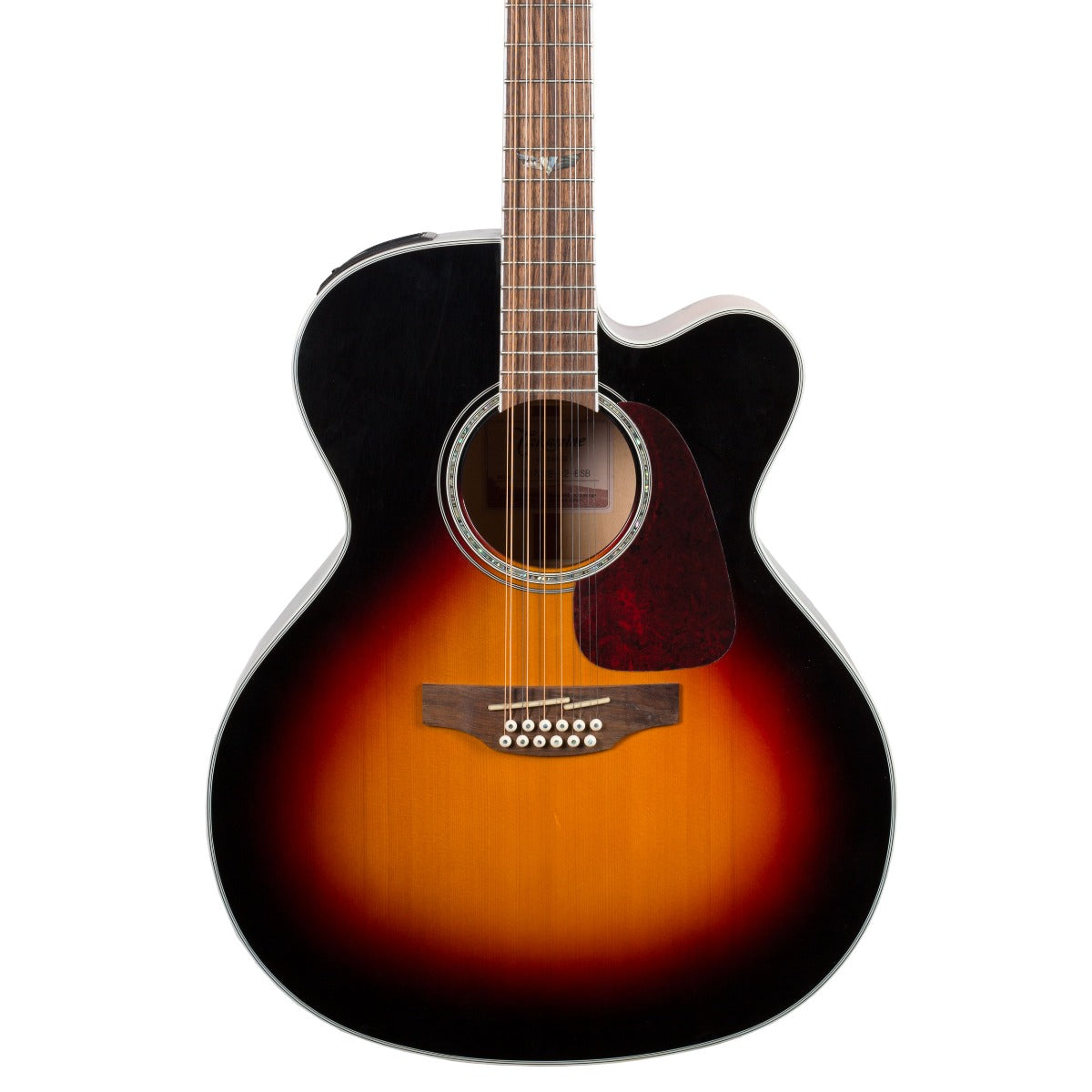Takamine G Series GJ72CE-12BSB 12-String Jumbo Acoustic Electric Guitar Brown Sunburst