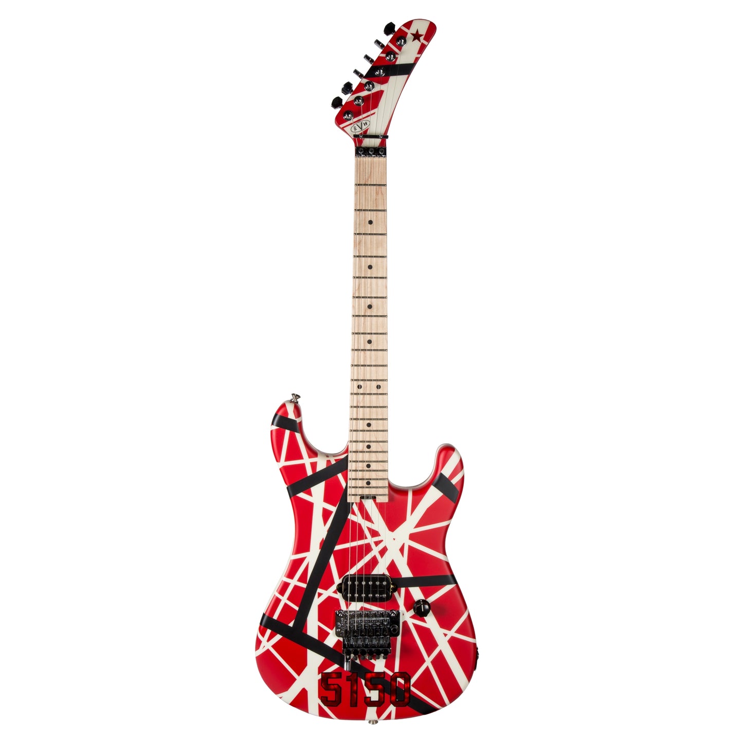 EVH Striped Series 5150® Electric Guitar - Red, Black and White Stripes
