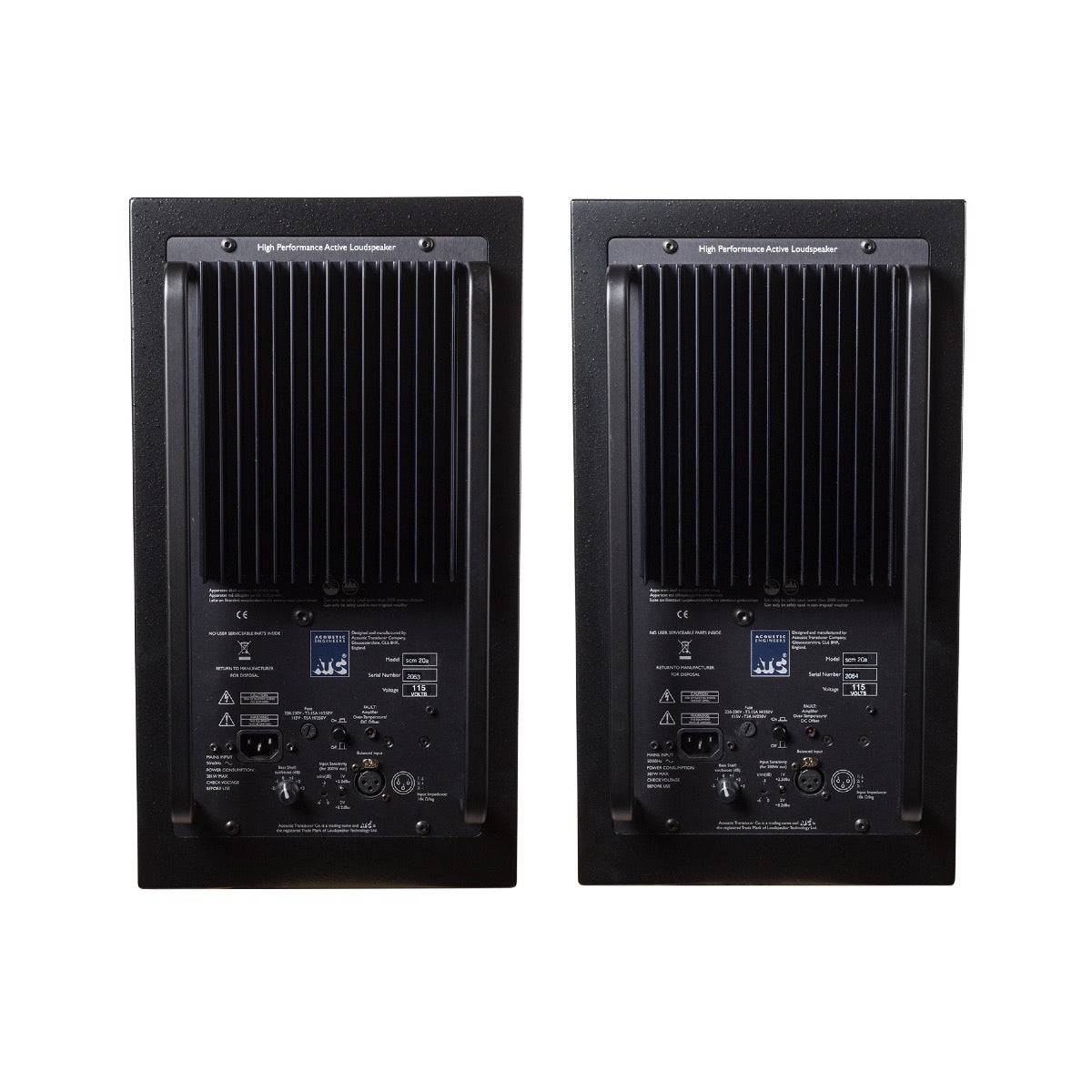 ATC SCM20ASL Pro Active 6.5 In 2-Way Monitor Pair