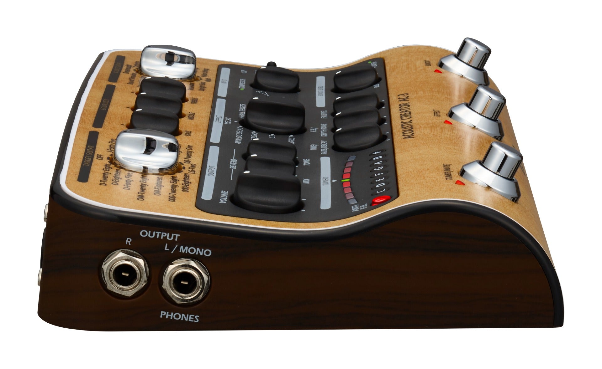 acoustic guitar multi effects pedals Zoom AC-3 Acoustic Creator Pedal