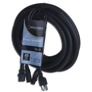 Accu Cable 25' 3-Pin DMX/Power Cable