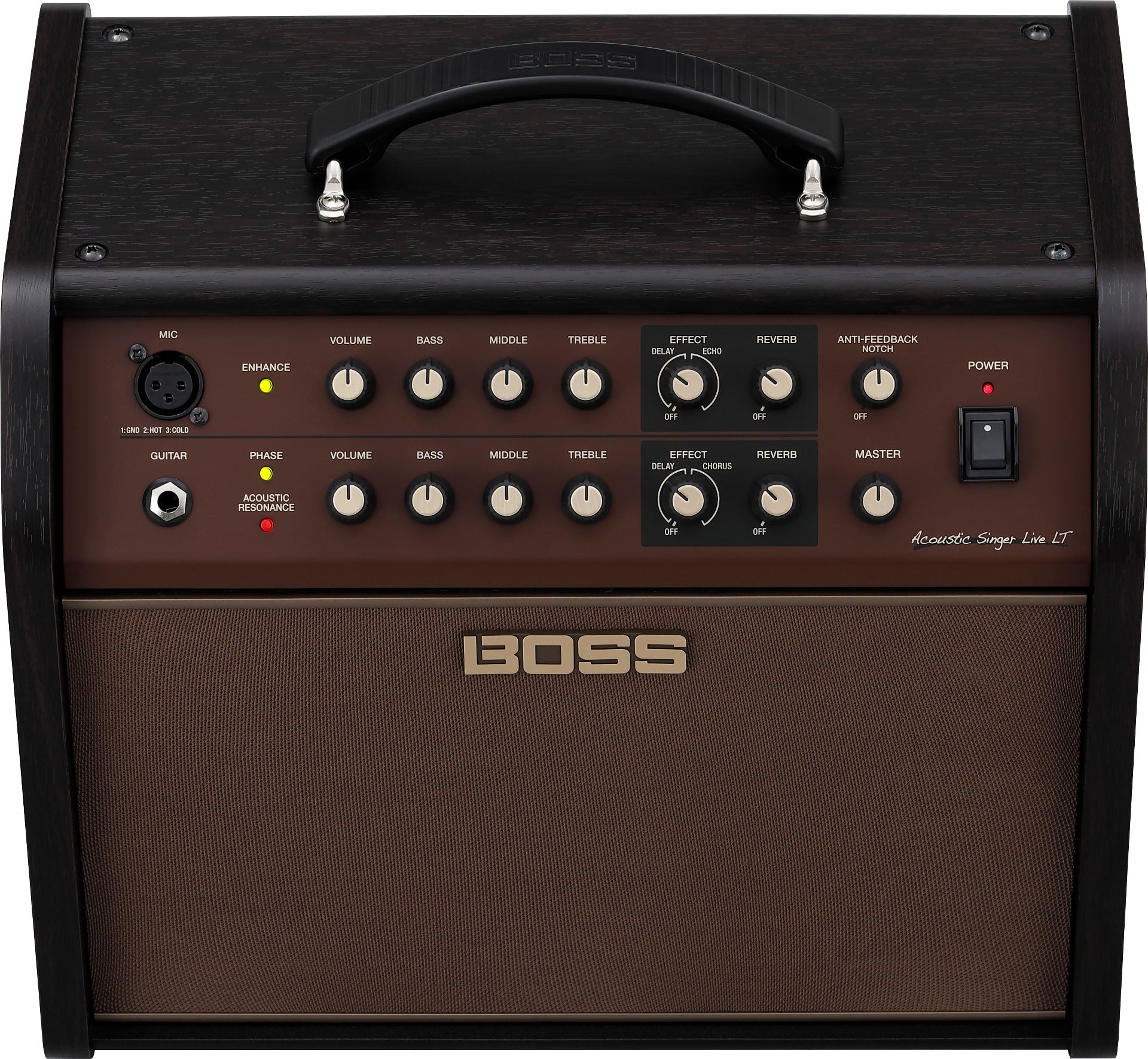 Boss Acoustic Singer Live LT, On-Stage RS4000, 1/4 Cable Bundle