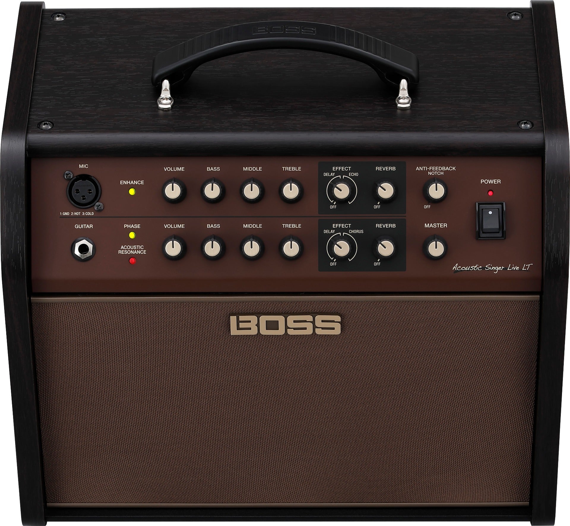 Boss Acoustic Singer Live LT Acoustic Amp - Peach Guitars