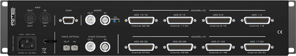 RME ADI-6432 64-Channel MADI-AES/EBU Format Converter