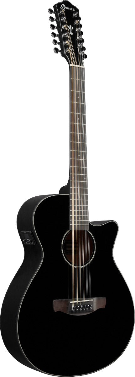 Ibanez AEG5012BK 12 String Acoustic Electric Guitar in Black