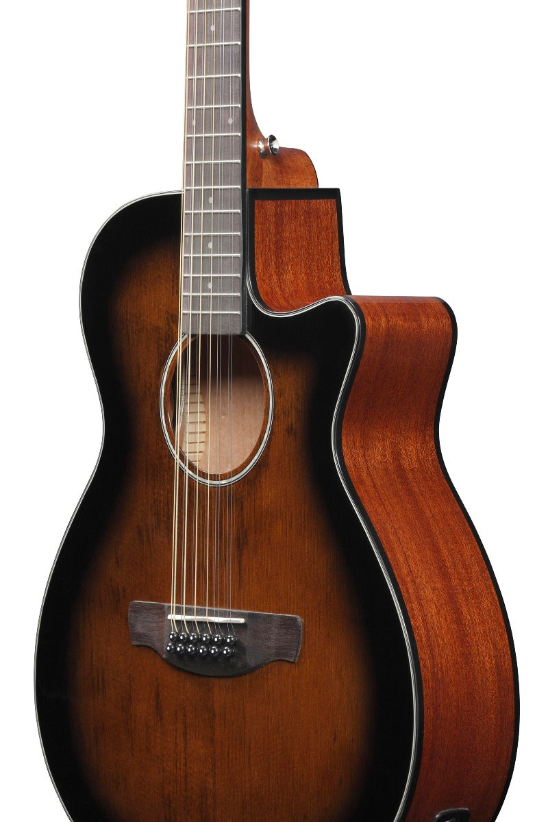 Ibanez AEG5012DVH 12 String Acoustic Electric Guitar in Dark Violin Sunburst