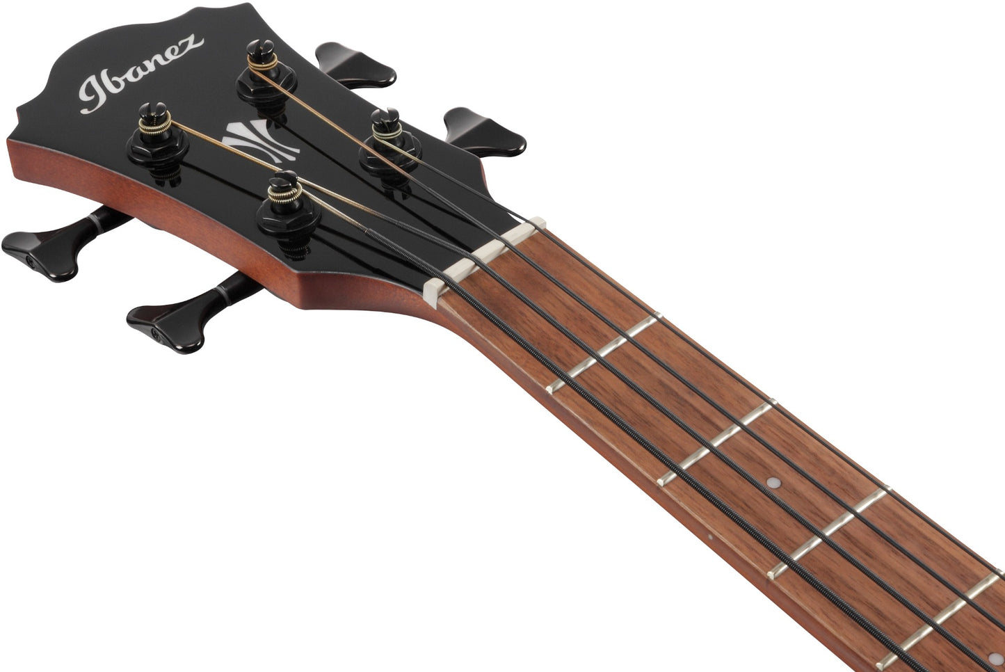 Ibanez AEGB24EBKH Acoustic Electric Bass Guitar - Black High Gloss