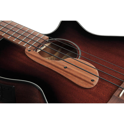 Ibanez AEGB24EMHS Acoustic Electric Bass Guitar - Mahogany Sunburst High Gloss