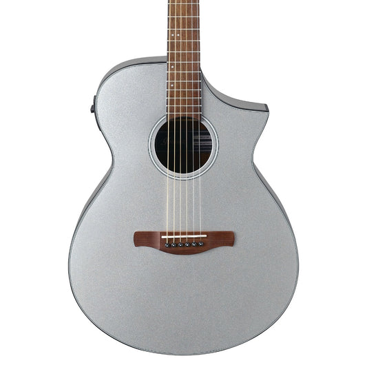 Ibanez AEWC10SM Acoustic Electric Guitar in Silver High Gloss (AEWC10SM)