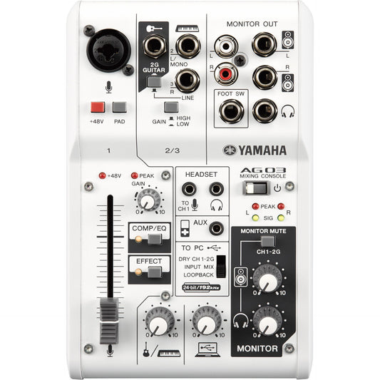 Yamaha AG03 3-Channel Mixer & USB Audio Interface