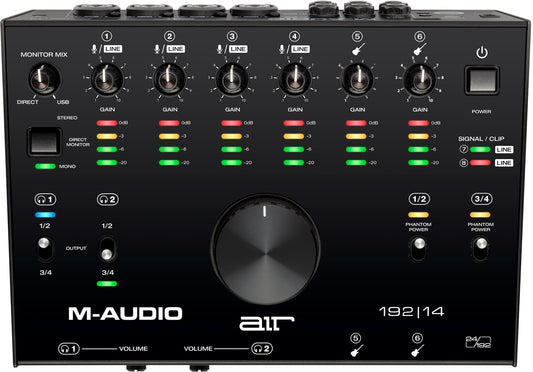 M-Audio AIR 192|14 8-In/4-Out 24/192 USB Audio Interface