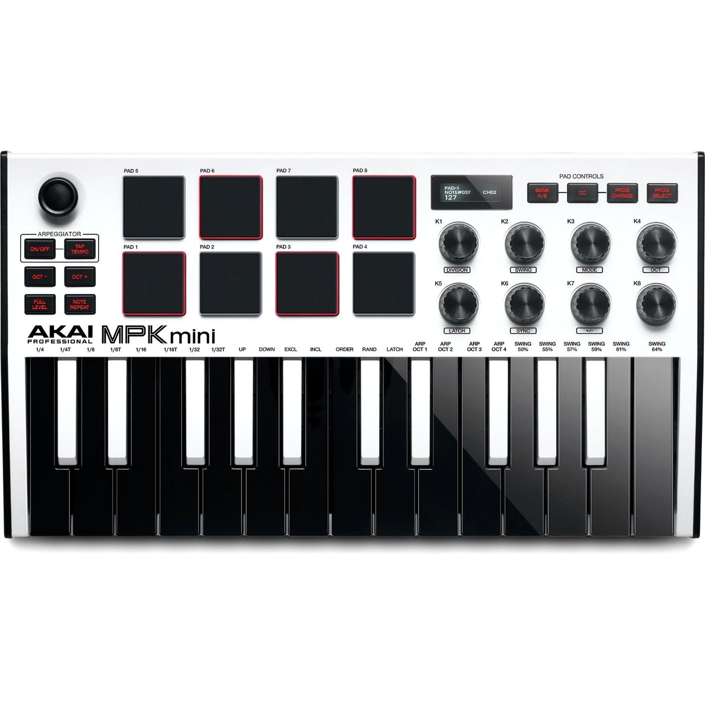 Akai Professional MPK Mini MKIII 25-key Keyboard Controller - S.E. White