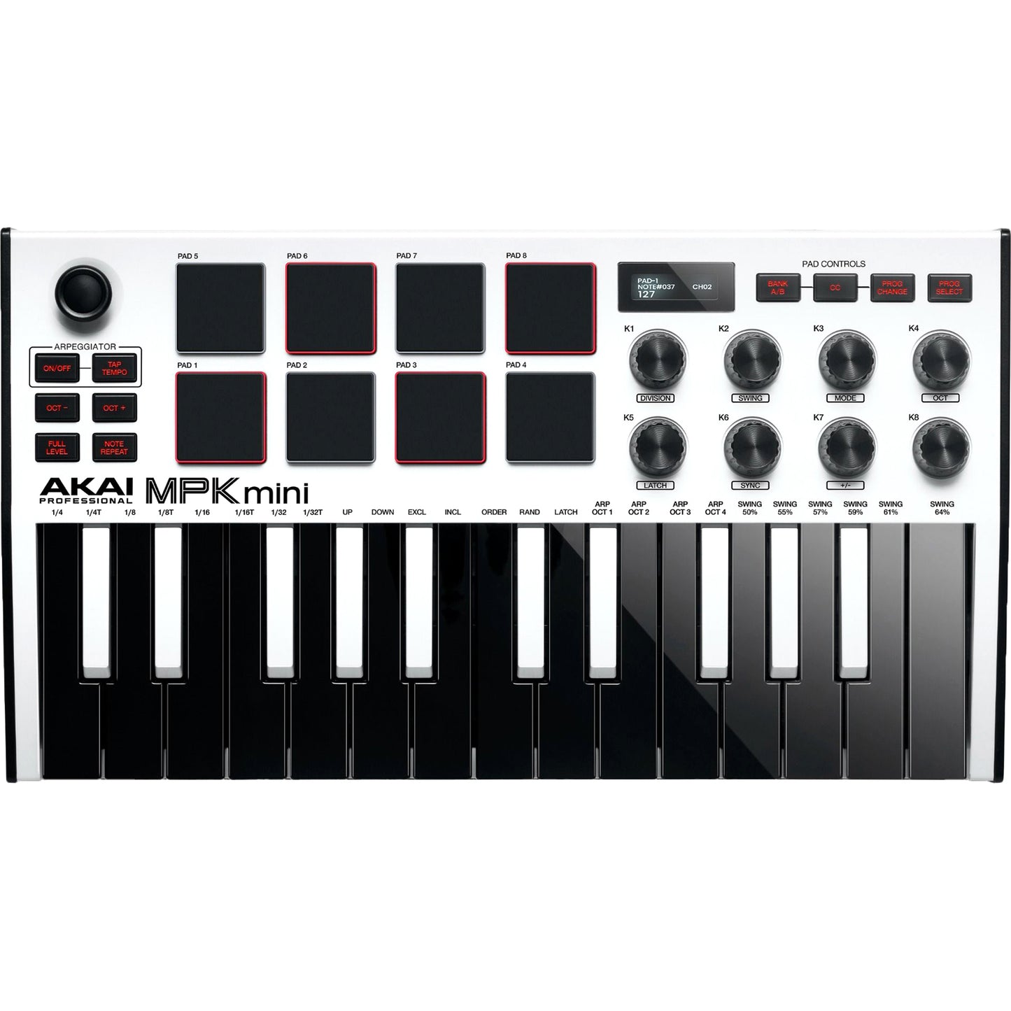Akai Professional MPK Mini MKIII 25-key Keyboard Controller - S.E. White