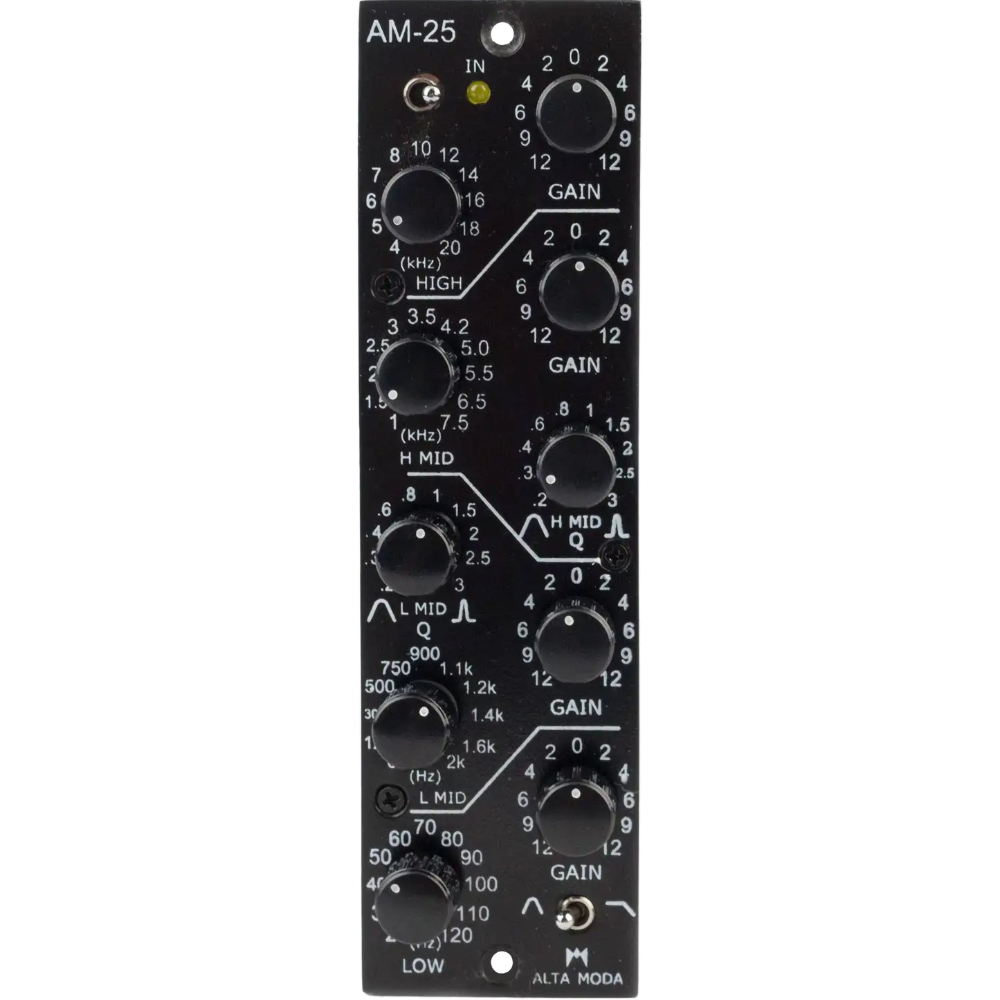 Alta Moda AM25 Single-Channel Four Band Parametric Equalizer Module
