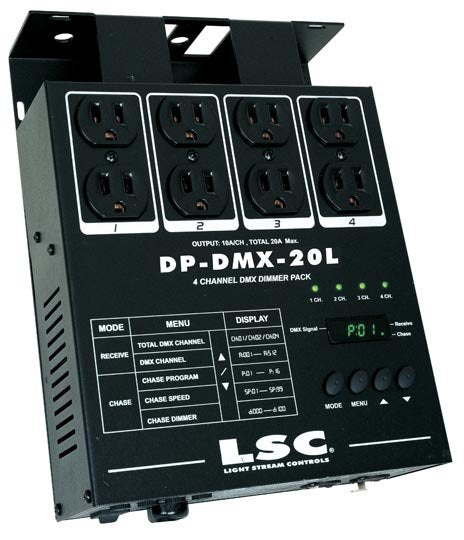 American DJ DP-DMX20L 4-Channel DMX Dimmer Pack