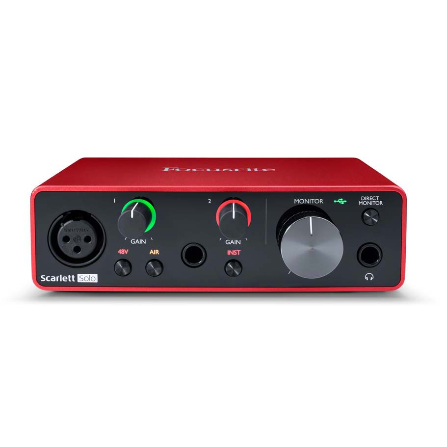 Focusrite Scarlett Solo 3rd Gen 2-in, 2-out USB Audio Interface