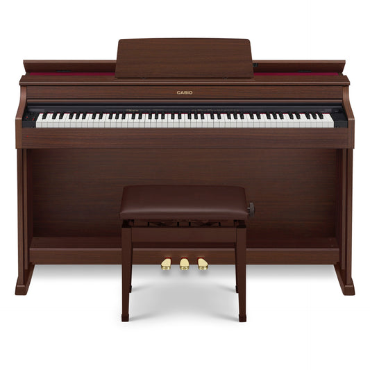 Casio AP-470 Celviano Digital Cabinet Piano with Bench - Walnut