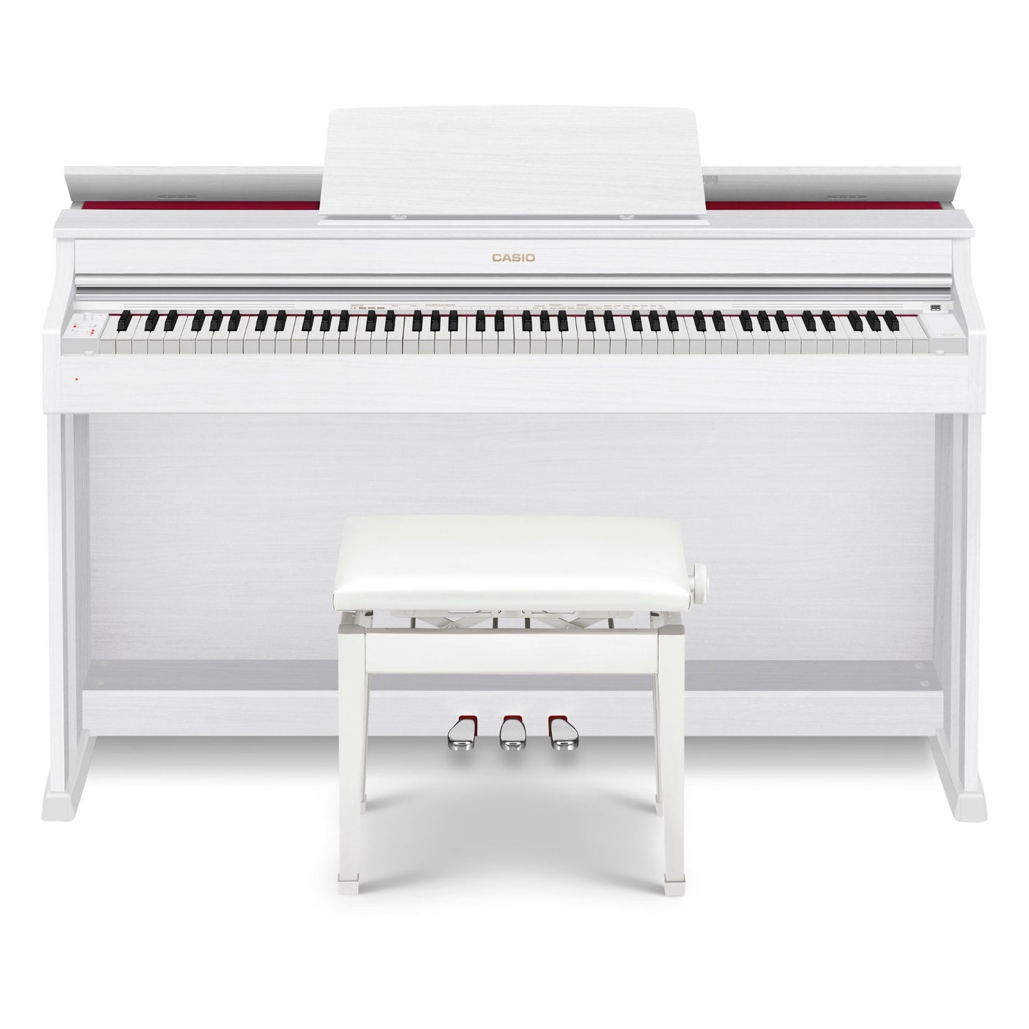 Casio AP-470 Celviano Digital Cabinet Piano with Bench - White