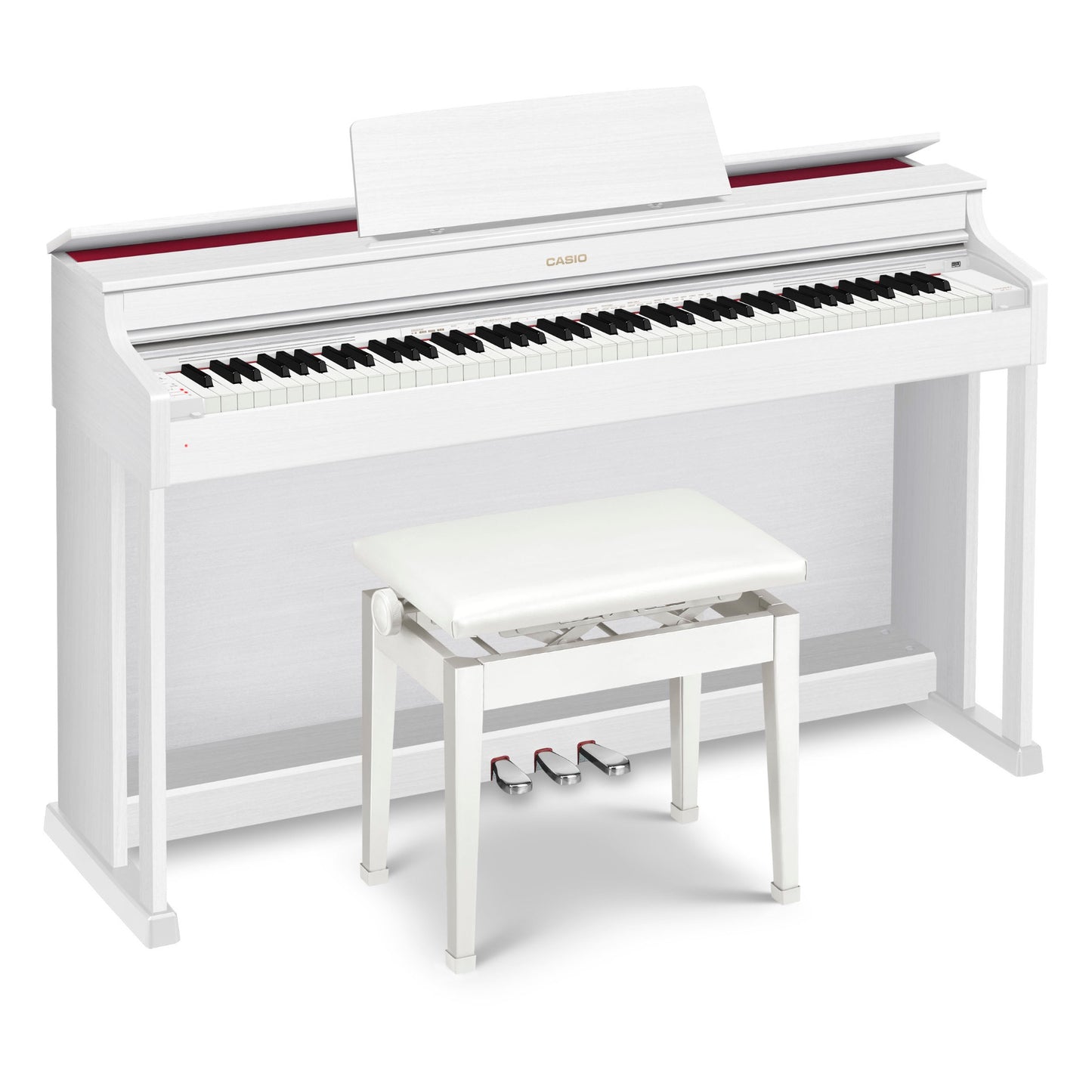 Casio AP-470 Celviano Digital Cabinet Piano with Bench - White