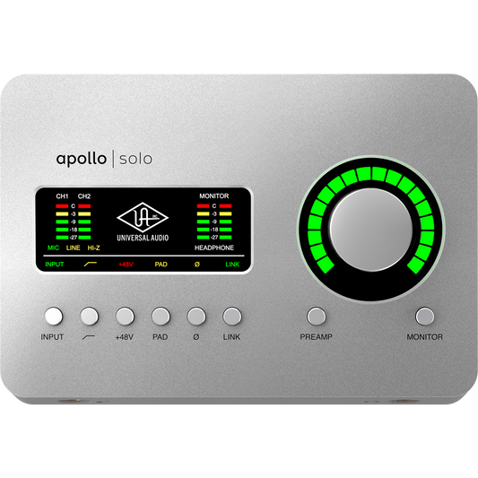 Universal Audio Apollo Solo TB3 Audio Interface (Desktop/Mac/Win/TB3)