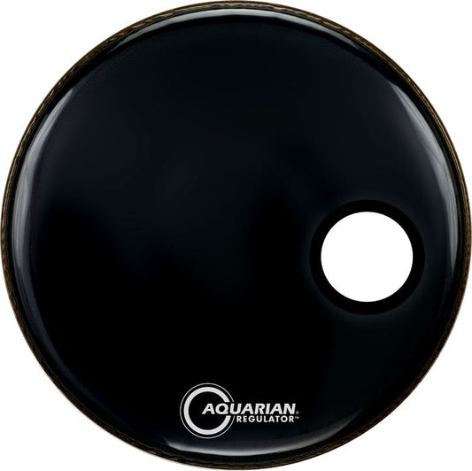 Aquarian RSM20BK Regulator 20 Front Resonant Black Bass Drum Head