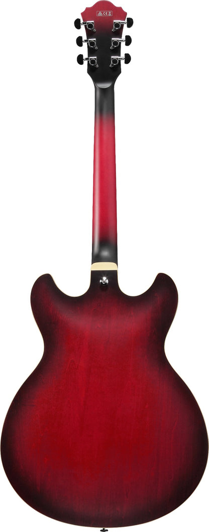 Ibanez AS53SRF AS Artcore Semi-Hollow Electric Guitar, Sunburst Red Flat