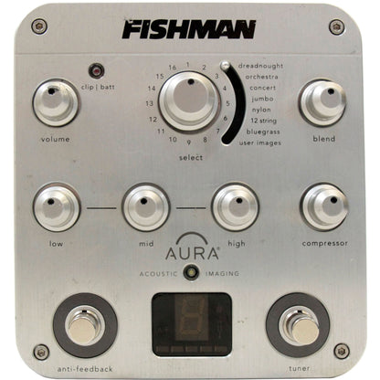 Fishman Aura Spectrum DI Imaging Preamp Pedal / Direct Box w/ 128 Facto