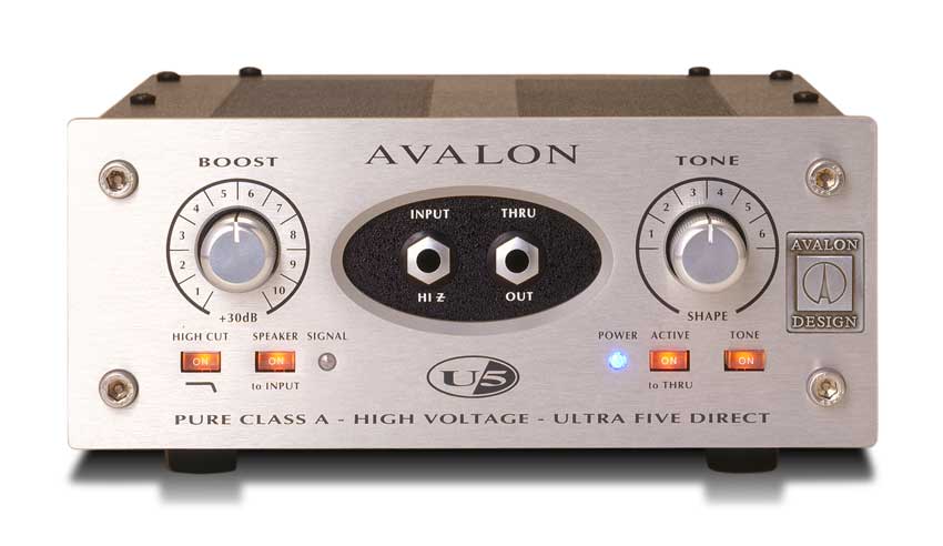 Avalon U5 Single-Channel High Voltage Instrument DI Preamp