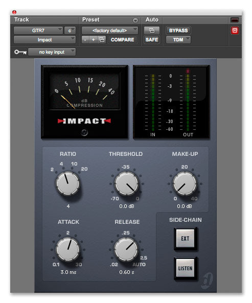 Avid Impact Console-Style Mix Bus Plug-In