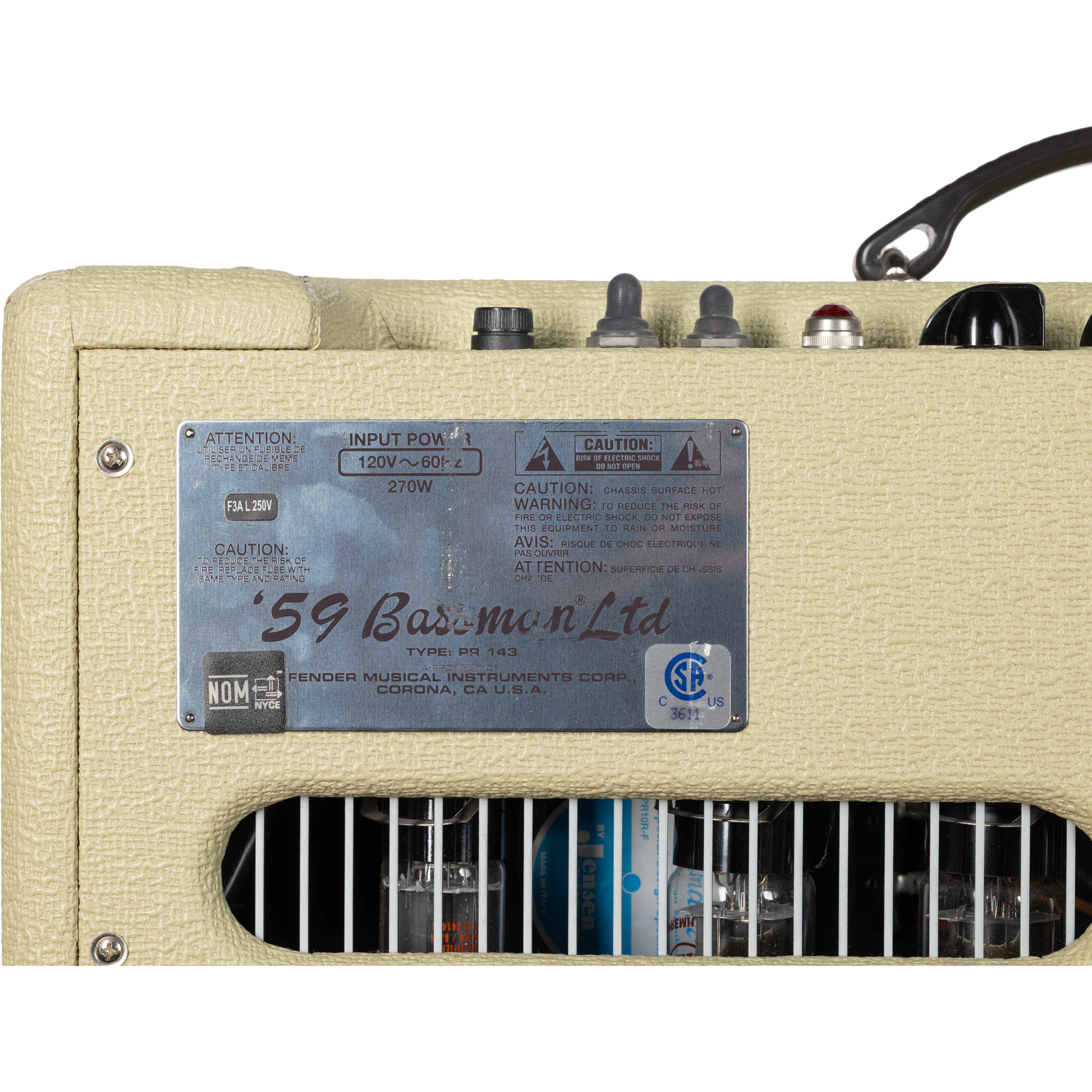 Fender Limited Edition '59 Bassman Combo Amp - White Tolex – Alto Fender Limited Edition '59 Bassman Combo Amp - White Tolex – Alto