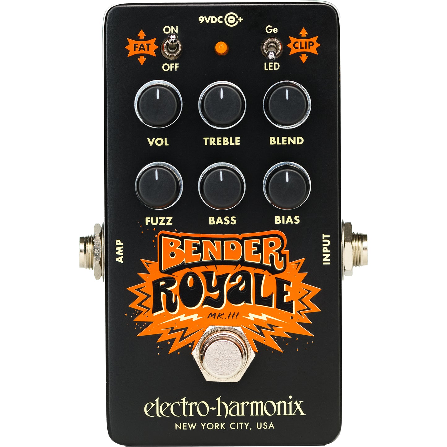 Electro Harmonix Bender Royale Germanium Fuzz Pedal - Black