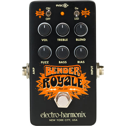 Electro Harmonix Bender Royale Germanium Fuzz Pedal - Black